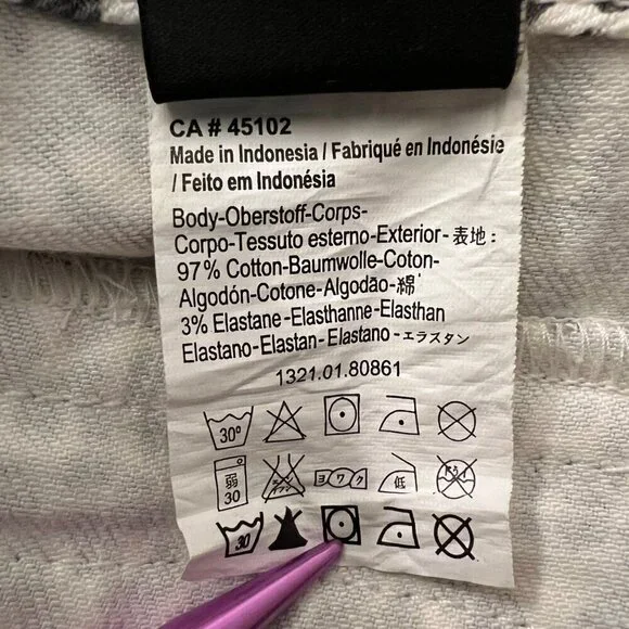 Maison Scotch NEW Leopard Print Jeans Womens sz 24R Designer Denim Pants Cheetah - Picture 7 of 7